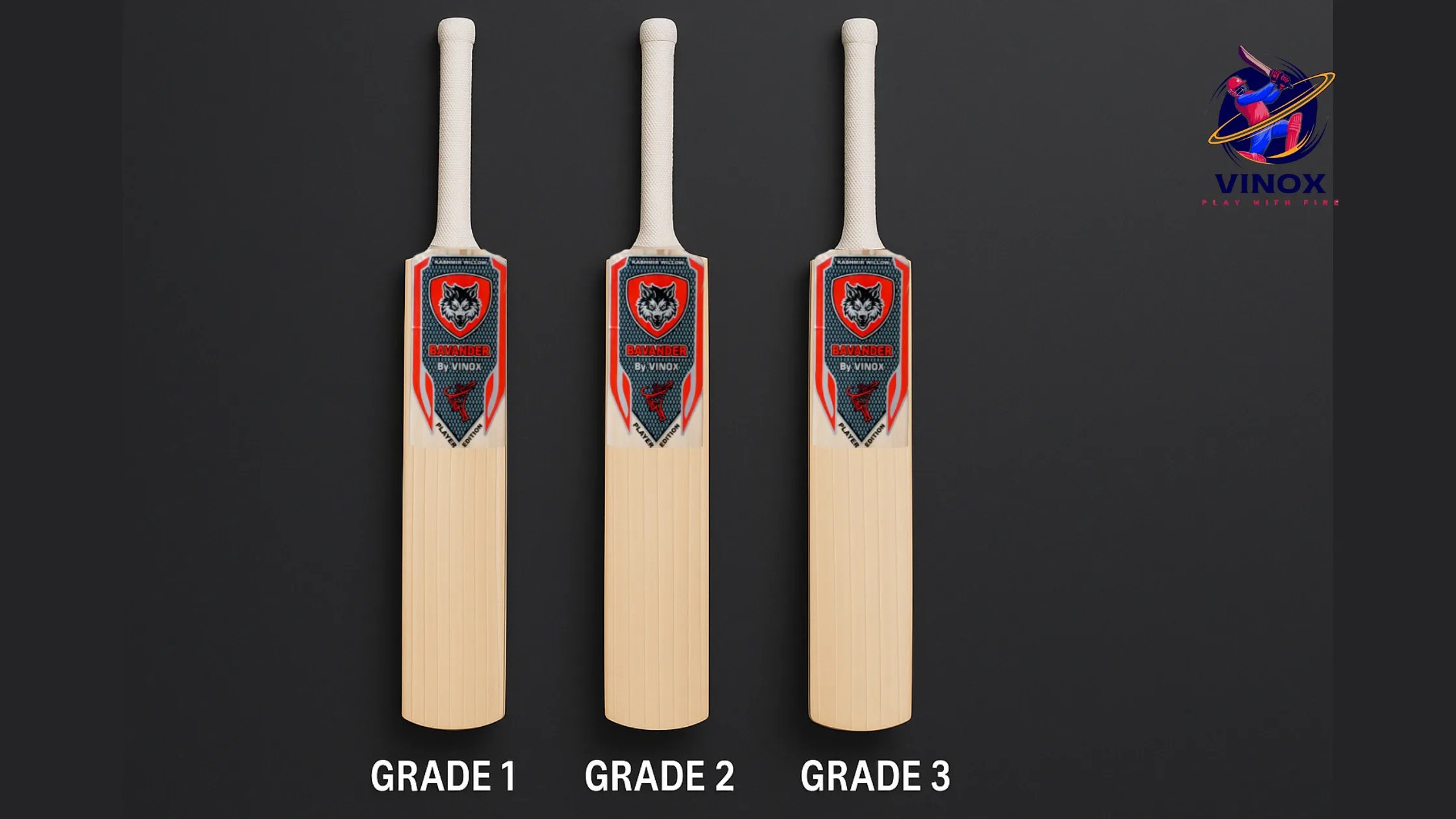 English Willow Grade 1 vs Grade 2 vs Grade 3 Bats