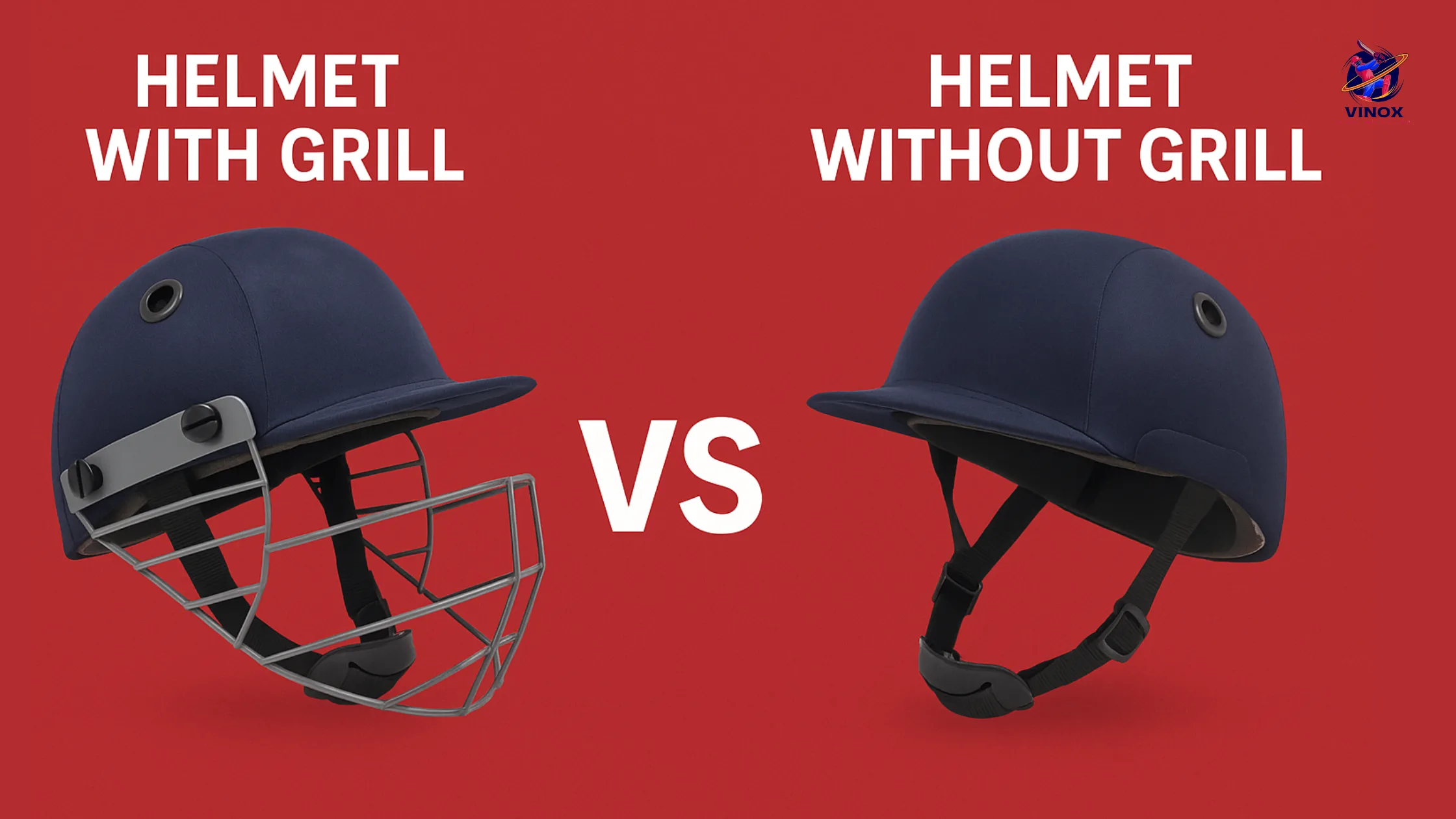 Helmet with Grill vs Without Grill