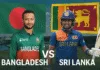 Bangladesh vs Sri Lanka cricket rivalry banner 2025