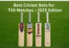 Best cricket bats for T20 2025